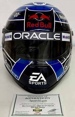 MAX VERSTAPPEN Signed Helmet 2024 US F1 GP RB Racing Full Size 1:1