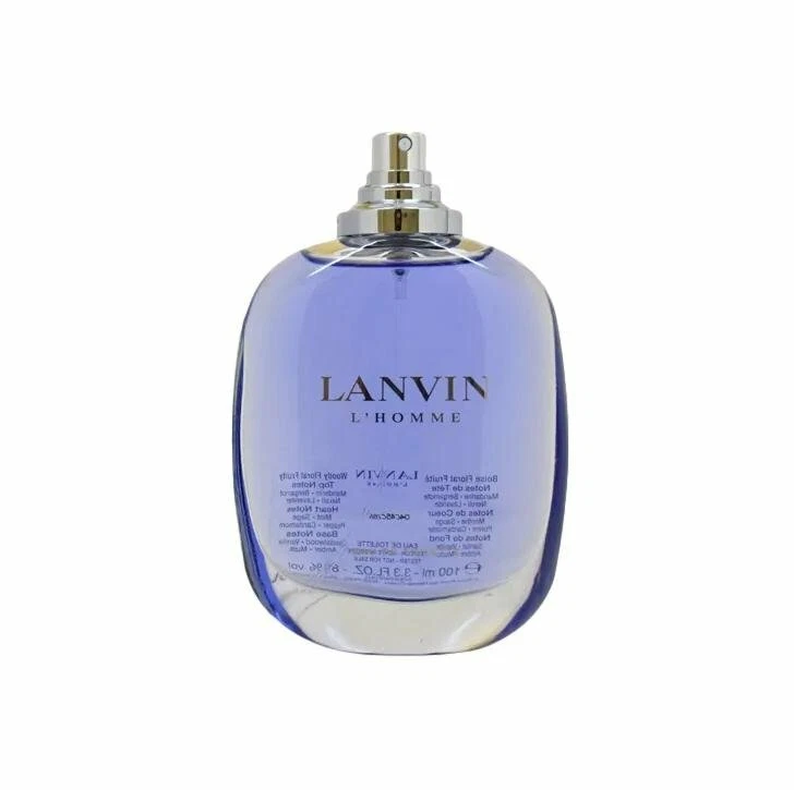 LANVIN L'HOMME 3.4 oz EDT Spray Men's Cologne 100 ml NEW Tester without cap