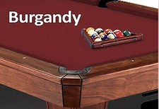 9  SIMONIS CLOTH 860 BURGUNDY FITS 9  POOL TABLE    PRE CUT BED  RAILS.