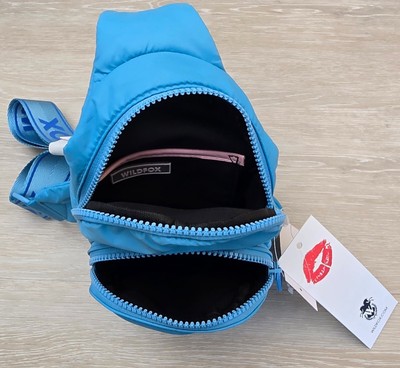 WILDFOX Light Blue Sling Backpack Bag Crossbody Strap for  display picture 3