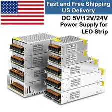 DC 5V 12V 24V Switch LED Power Supply 5A-72A 50W-720W Transformer Adapter Driver
