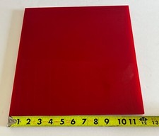 1/2" x 12" x 12  URETHANE / POLYURETHANE SHEET 90 A Red