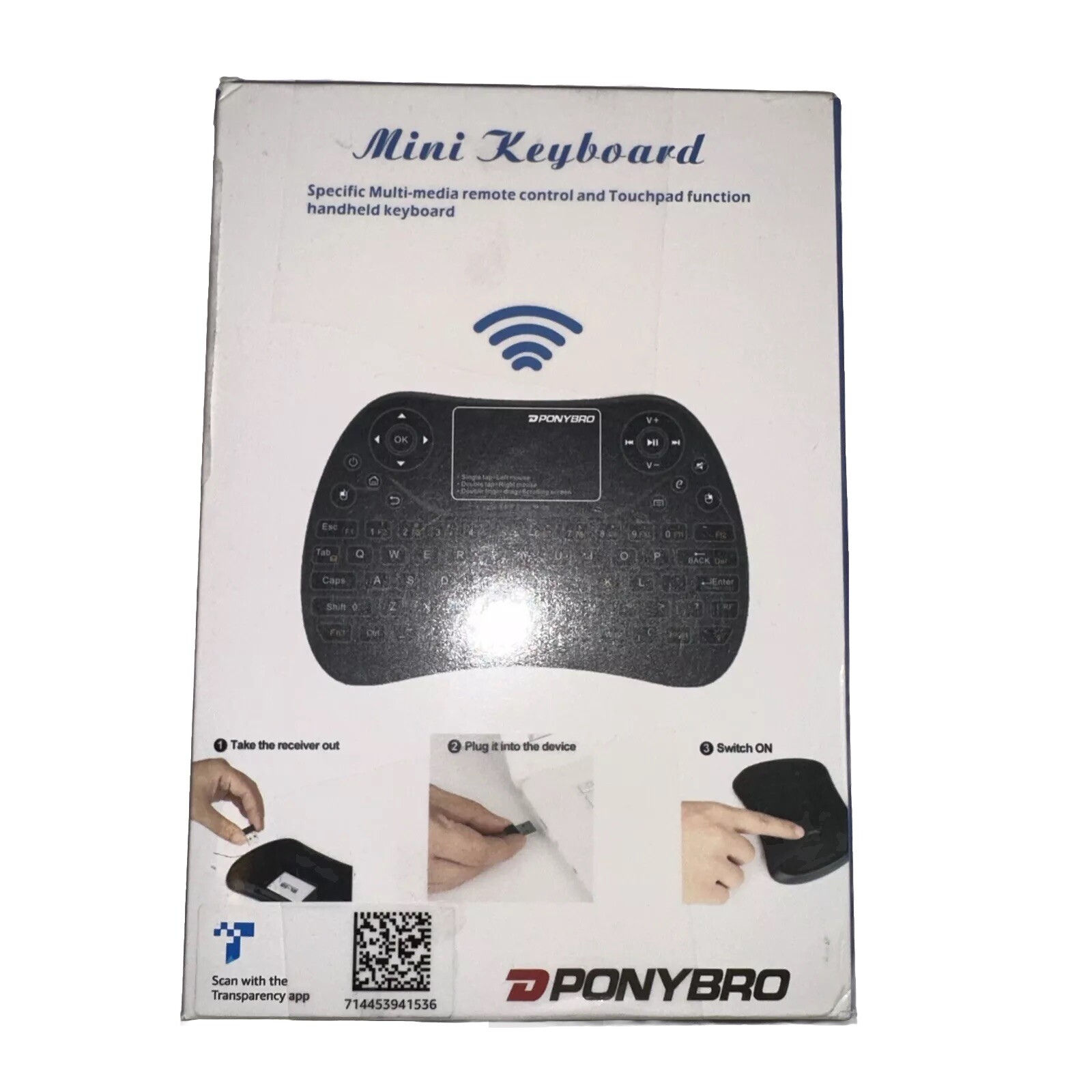 Newest Backlit Wireless Mini Keyboard with Touchpad Mouse for Smart TV-image