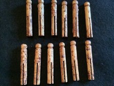 1 tuzina ozdobnych drewnianych szpilek do ubrań