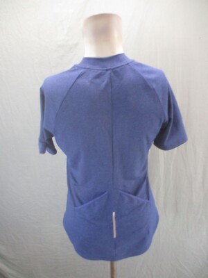 トップス rei REI Top Womens Large Blue Knitted Surplice Tie Waist Wrap Shirt