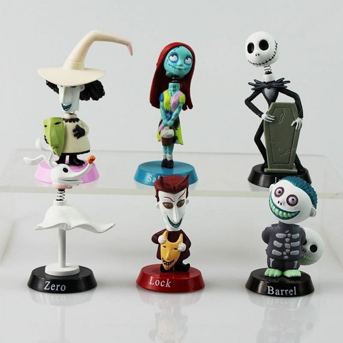 6 Pcs/Set - Jack Skellington Sally Nightmare Before Christmas Action Figure Toy