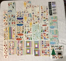 Lot Vintage Mrs Grossman Stickers Picnic Angel Art Soccer Christmas Boat