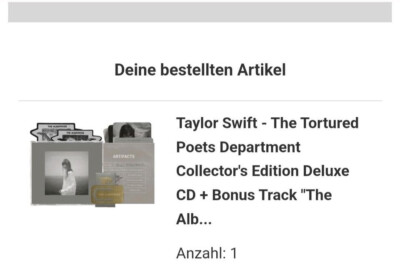 TAYLOR SWIFT - The Tortured Poets Department ''THE ALBATROSS'' Deluxe CD + Extras