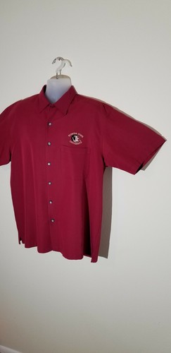 Florida State University Button Down Men's Short Sleeve Casual Dress Shirt Large - Picture 3 of 5