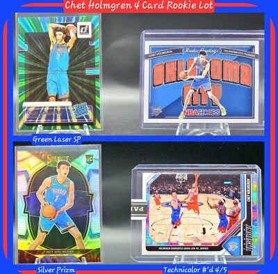 Chet Holmgren Thunder Instant #/5 Clean & Centered Rookie Lot: +Donruss, Select 