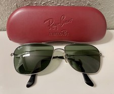 Ray-Ban RB 3477 004 59 16 140 3N Aviator Sunglasses Silver Gray Lens Pre-Owned