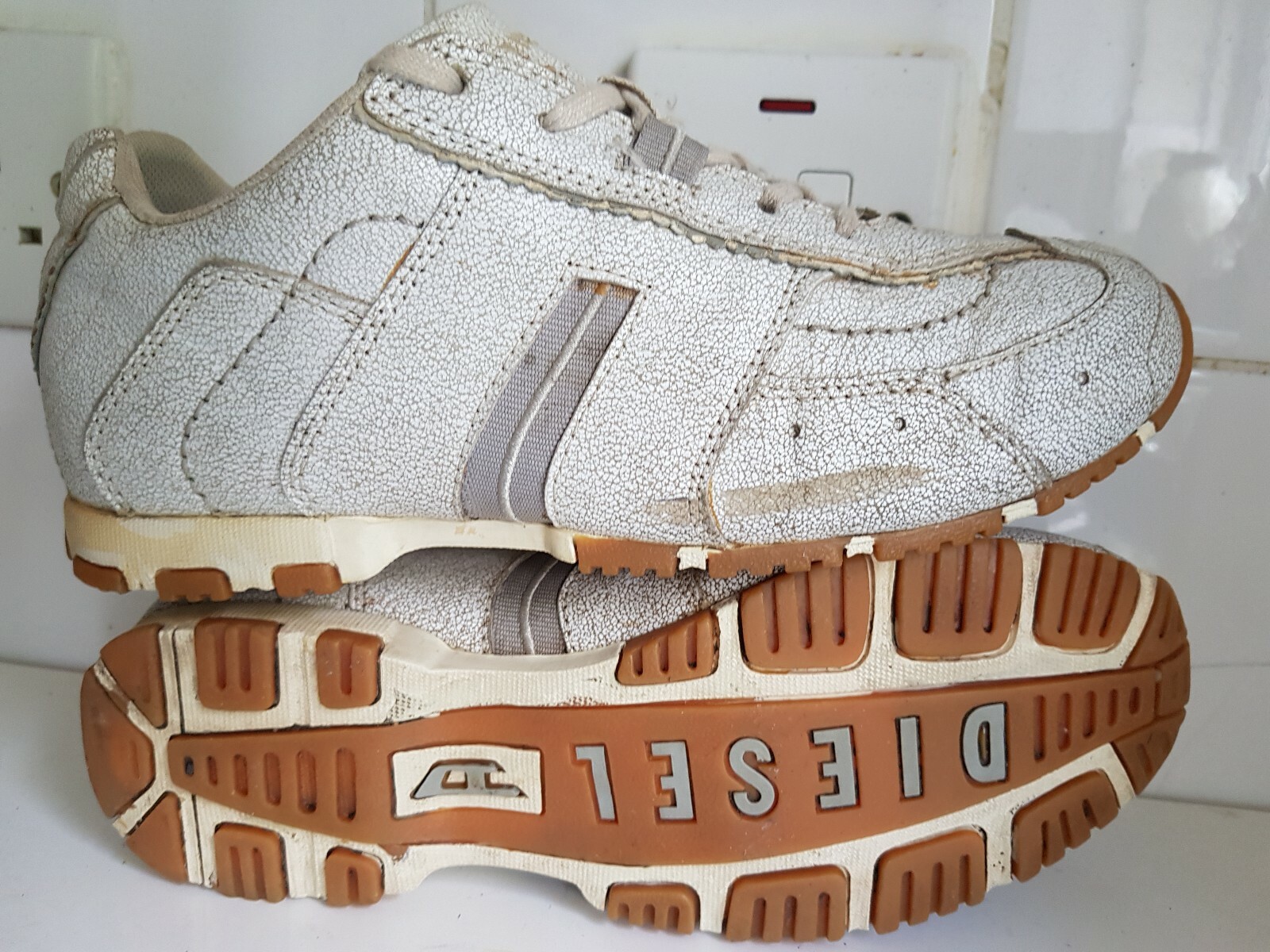 FLAT LACE TRAINERS SHOES 