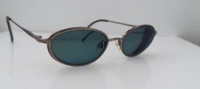 Vintage Marchon Tres Jolie Gray Oval Titanium Sunglasses Japan FRAMES ONLY