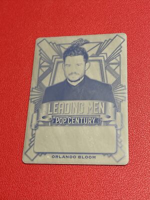 Lot of 2-2021 Leaf Pop Century Orlando Bloom Printing Plate Black