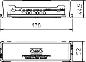 Obo Bettermann Rail de Compensation de potentiel Rail 1809 - Photo 2/2