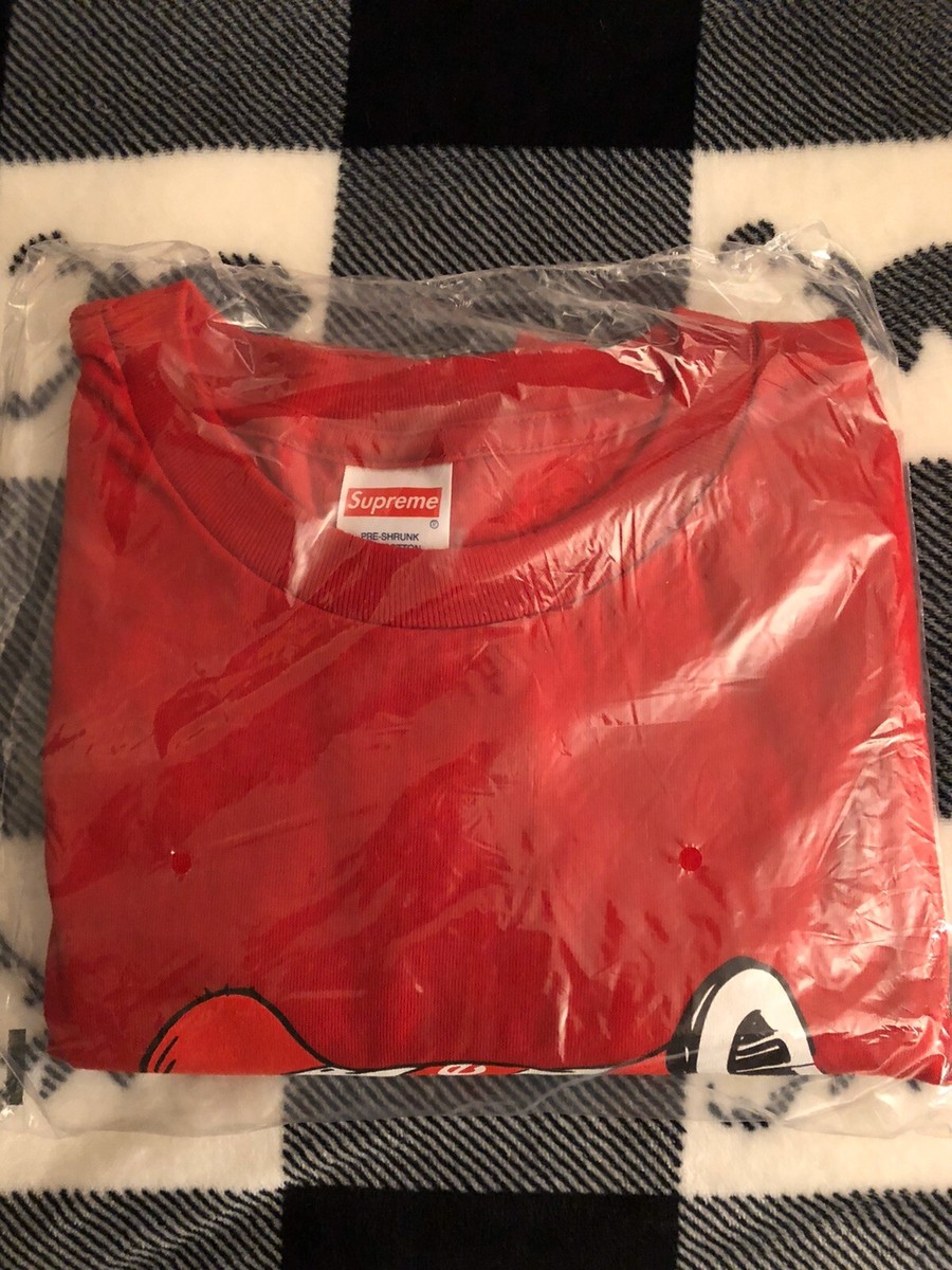 Supreme Cat In The Hat Tee Red FW18 NWT Sz L | eBay