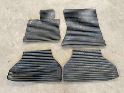 10 11 12 13 BMW X6 M Front Rear Left Right Rubber Floor Mat Set Black 1446 OEM