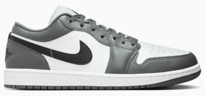 Air Jordan 1 Low White/Iron Grey-Black 553558-152 US Men