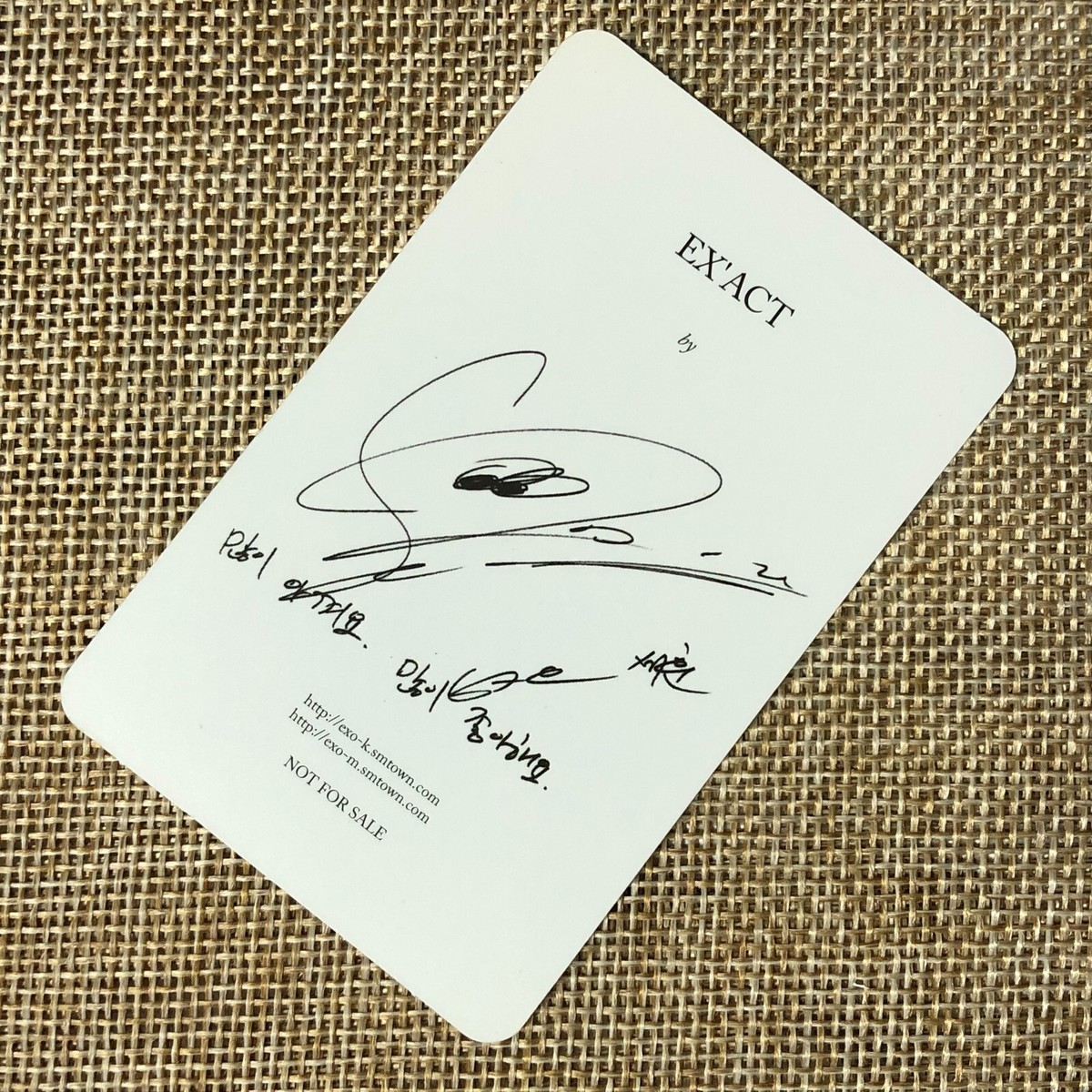 EXO SEHUN [ EXACT EX'ACT ] Official Photocard, 3rd Album
