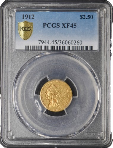 1912年 インディアンヘッド金貨 $2.5 MS 61 1912年 インディアンヘッド金貨 $2.5 MS 61