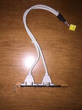 Internal 9 Pin SATA Connection to 2 SATA-2 External Port Slots Cable Bracket