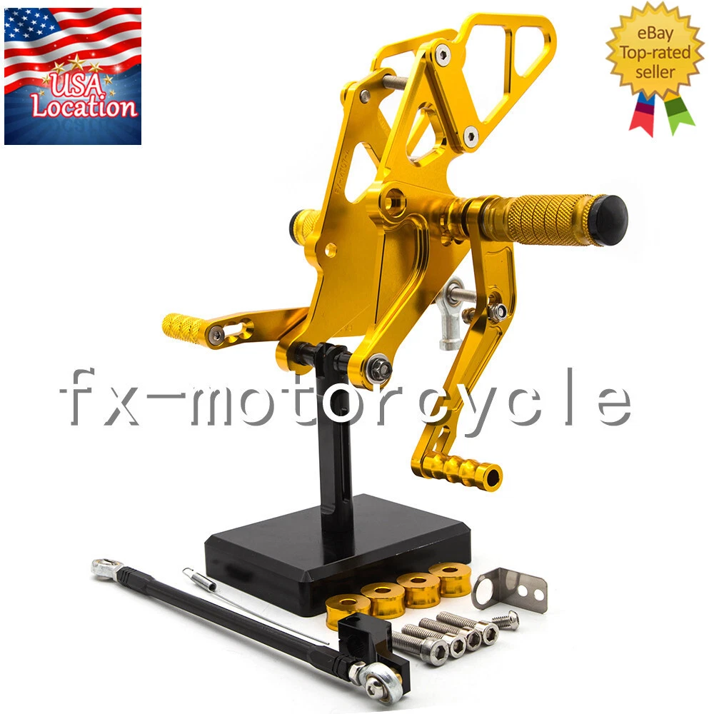Pedalen Motorfiets Voor MT-07 Voor MT-09 Voor MT-03 Voor FZ-07 Voor FZ-09 Voor MT09 Voor MT07 Voor MT03 Motorfiets CNC Passagier Voetsteunen Achterste Voetsteunen Voetsteun Mount (Kleur : zwart