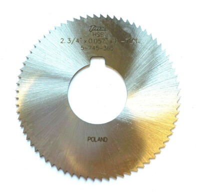 2-3/4'' x .057'' x 1'' 72 TEETH SCREW SLOTTING SLITTING SAW TMX P79