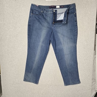 Gloria Vanderbilt Women Jeans 20W SHORT Blue Denim Ankle Amanda Tapered NWT