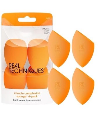 Real Techniques Miracle Complexion Sponge, Makeup Blender for Liquid and...