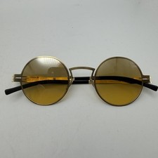 IC Berlin Sofia P Sunglasses Sun Gold Round Lens 43 25 Used Designer Steel