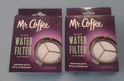 2X Mr. Coffee 12 Cup Water Filter with Frame WF5RB-NP 203061 P127DG - New in Box