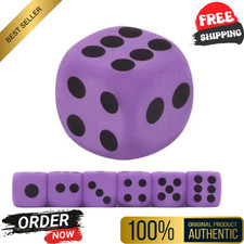 Large EVA Foam Dice Game Entertainment Number Dice Purple Dice Children Toy_New