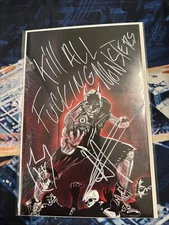 The Terrifying Crimson Bat Signed/remarqued Aaron Rizo! Personal Statement! 