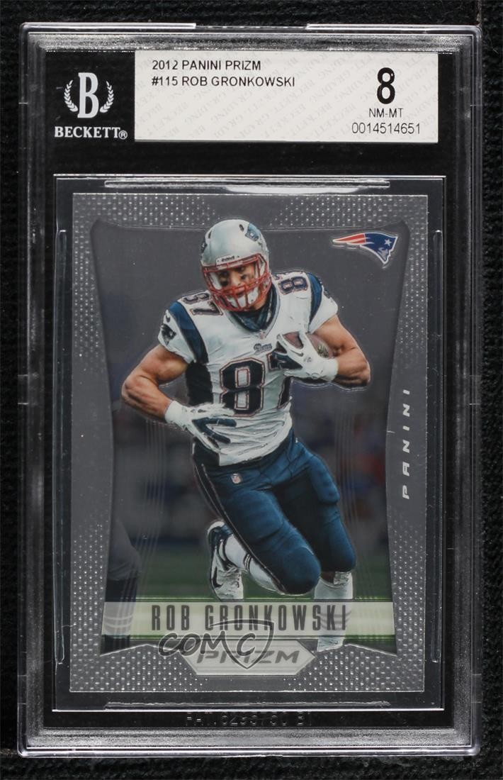2012 Panini Prizm Rob Gronkowski #115 BGS 8 2k2