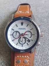 Fossil Armbanduhr, Coachman, Lederarmband, wie neu