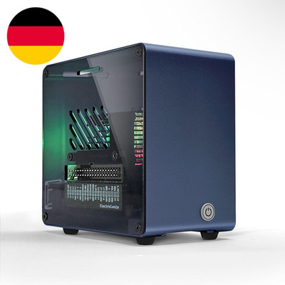 Gehäuse Für Raspberry Pi 5, Mini-Aluminiumturm Mit Lüfter Und Farbiger Umgebungs