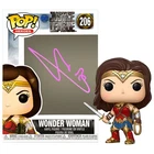 Gal Gadot Autographed Justice League Wonder Woman Pop Vinyl Figure #206 Vaulted