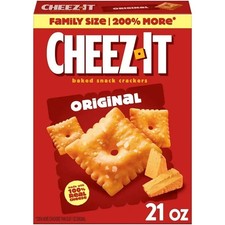 Cheez-It Original Cheese Crackers, Baked Snack Crackers, 21 oz