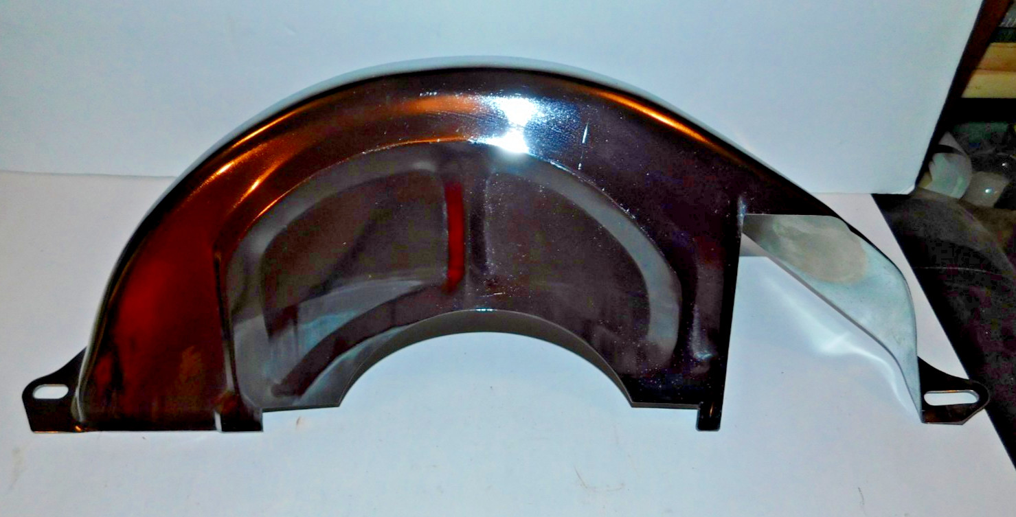 NICE PREOWNED CHROME FLYWHEEL COVER FITS 700R4 GM TRANSMISSIONS