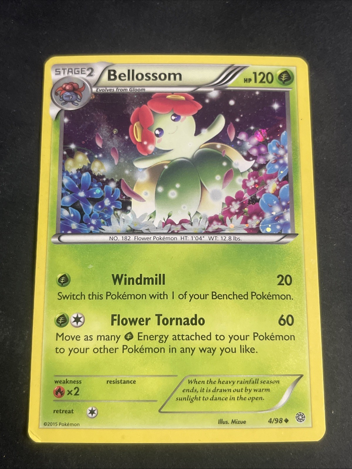 Bellossom - 4/98 (Cosmos Holo) Miscellaneous Cards & Products Promo 004/098