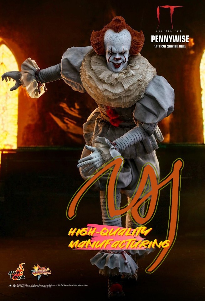 ホットトイズ　IT Pennywise イット　チャプター2 ペニーワイズ Amazon.com: IT Chapter 2 Pennywise 1/6 Scale C : Toys & Games