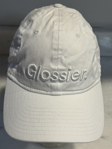 GLOSSIER HAT CAP NEW ERA 9TWENTY ADJUSTABLE STRAPBACK WHITE