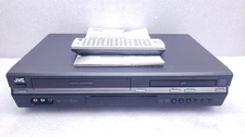 JVC HR-XVC28BU 4-Head VCR  VHS/DVD Combo Player W/ Remote Tested #99