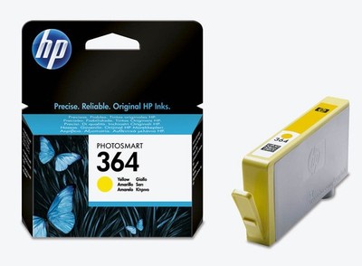 Original HP 364 Gelb Yellow Druckerpatrone Photosmart Premium C 310 A Touchsmart