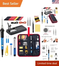 Portable 60W Soldering Iron Kit: Complete 14-in-1 Toolkit for DIY & Repairs