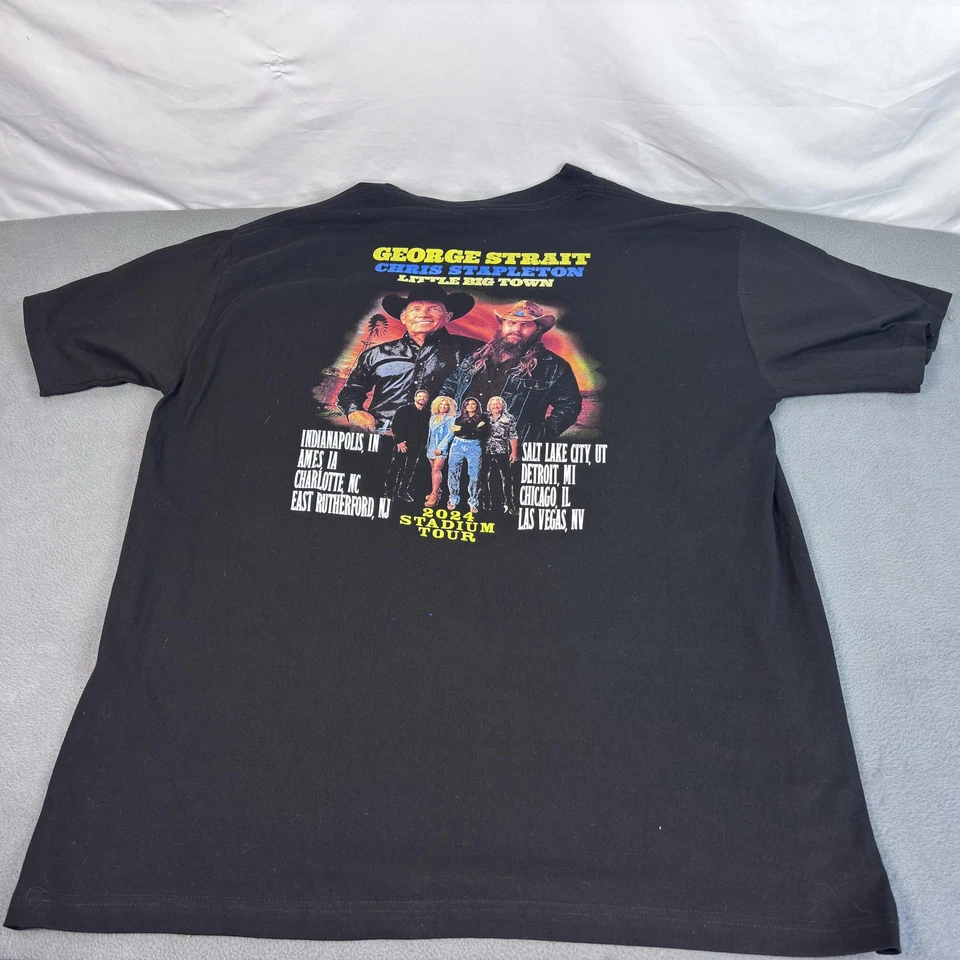 Рубашка мужская George Strait 2XL 2024 Stadium Tour Chris Stapleton Little Big Town - Изображение 4 из 4