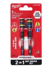Milwaukee Shockwave Impact Duty Quik-Clear 2-In-1 Magnetic Nut Driver