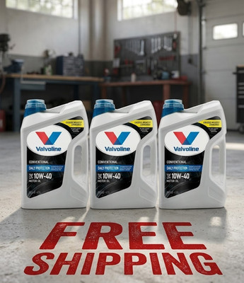 3 PACK- VALVOLINE 881157 Daily Protection SAE 10W-40 Conventional; 15 Quart