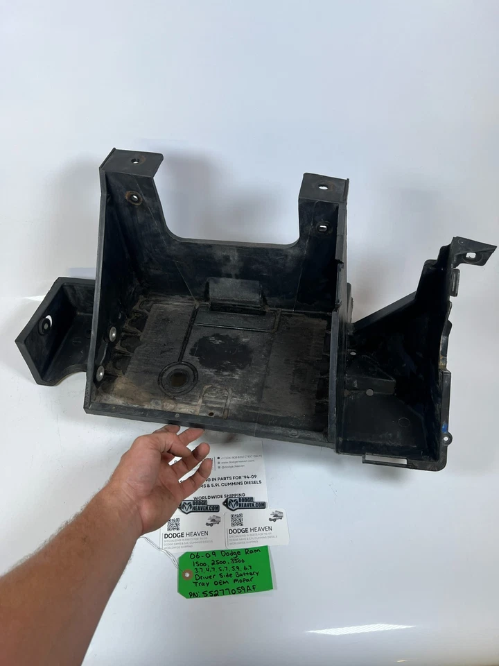 Bandeja de batería del lado del conductor Dodge Ram 2006-2009 OEM 55277059AF Foto 2 de 4