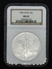 1986 Silver Eagle NGC MS69 #267